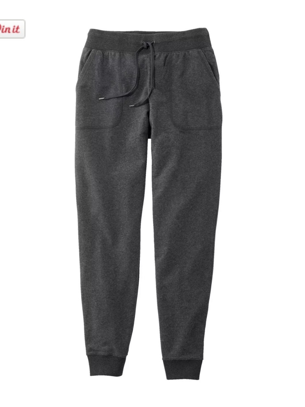 LL Bean Large Petite Black Women's Ultrasoft Sweats, Cozy Jogger Leg NWT